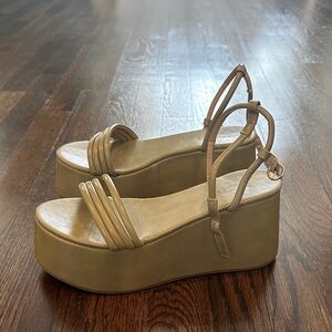 Olive Green Platform Sandals